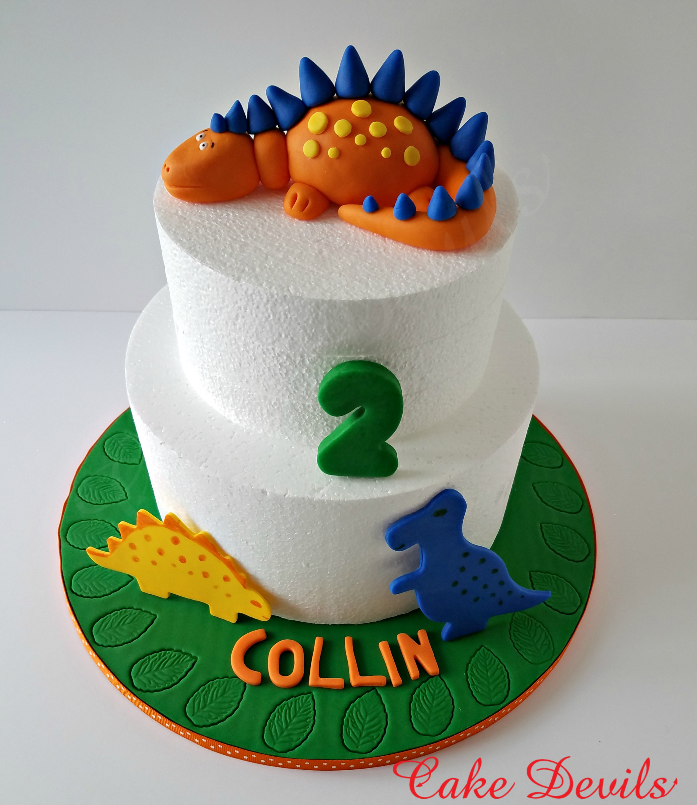 Dinosaur Cake kit, Birthday Cake Decorations, Fondant Decorated Cake Board,  Dinosaur Cake Decoration, boy birthday, handmade edible fondant