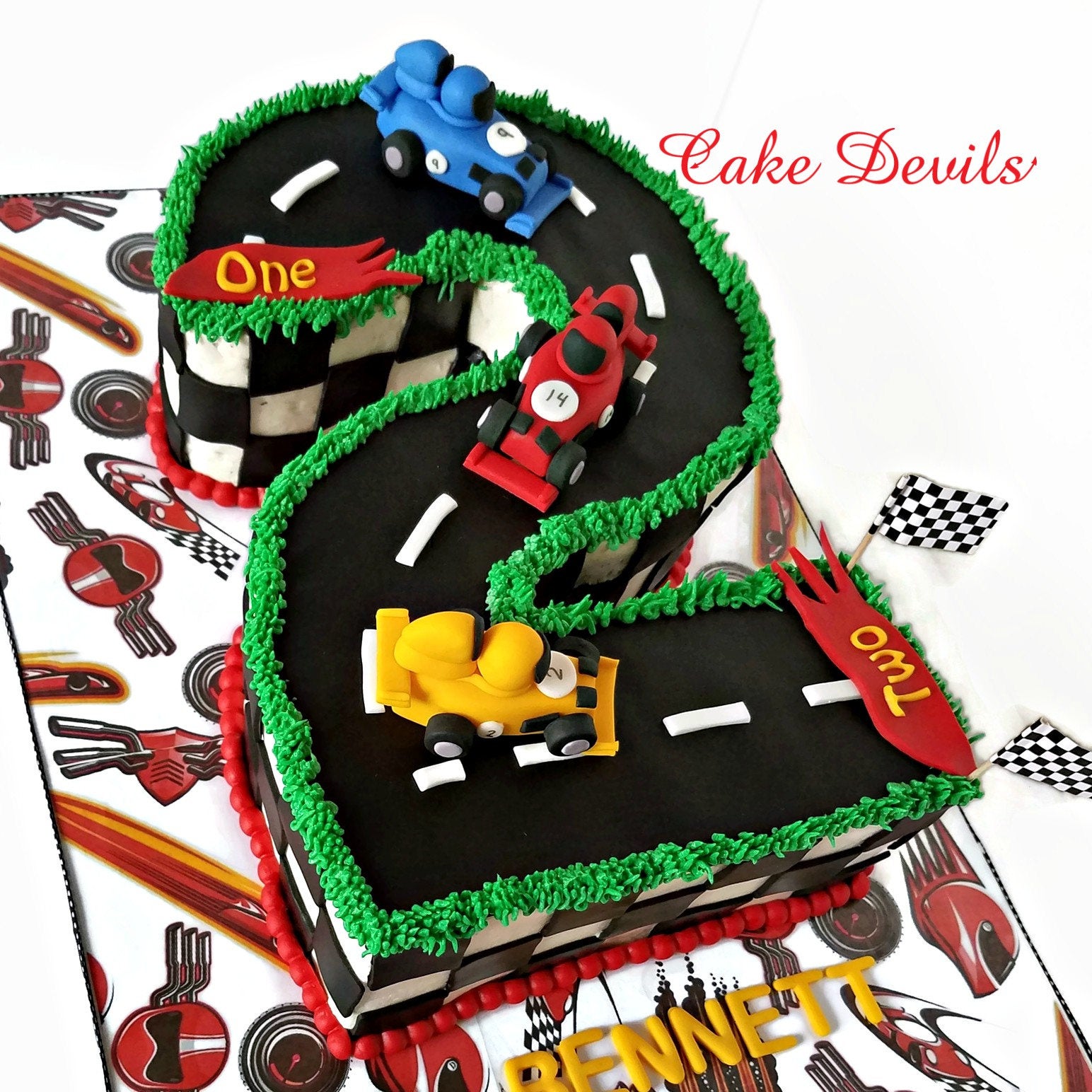 Cakes To Di For - Today's cakes: racing car birthday cake... | Facebook