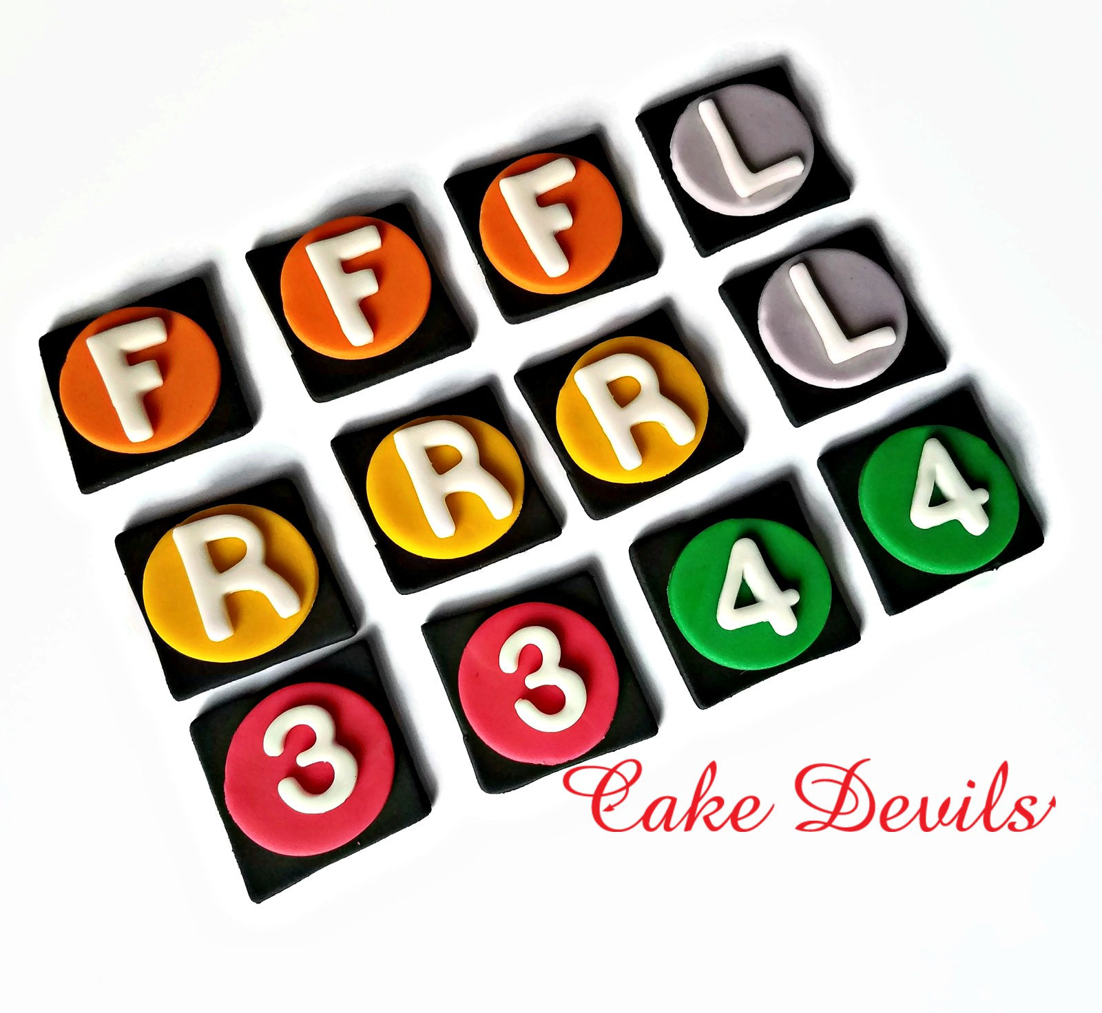 Edible Letters Cake Decorating